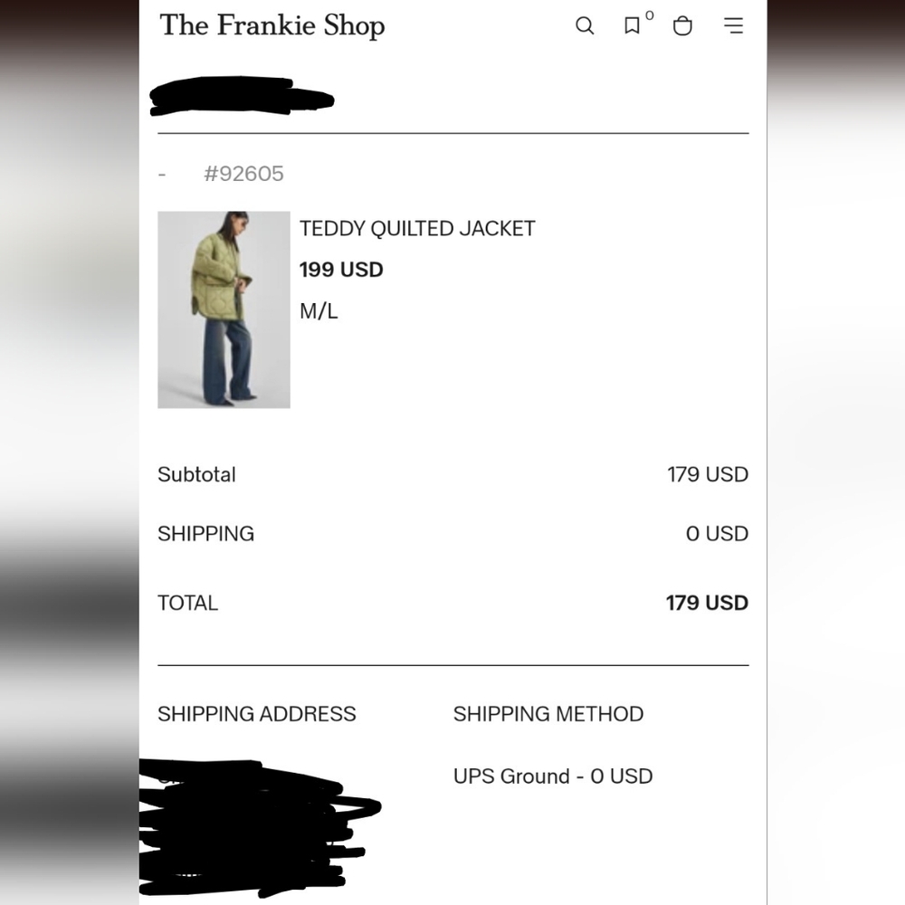 Frankie Shop Teddy Quilted Jacket - Picture 4 of 4